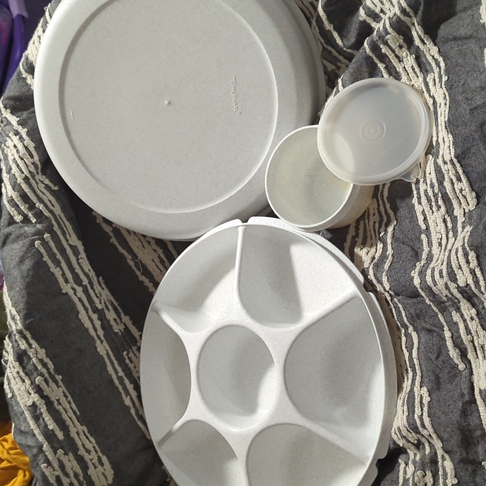 Tupperware Party Tray White 🤍